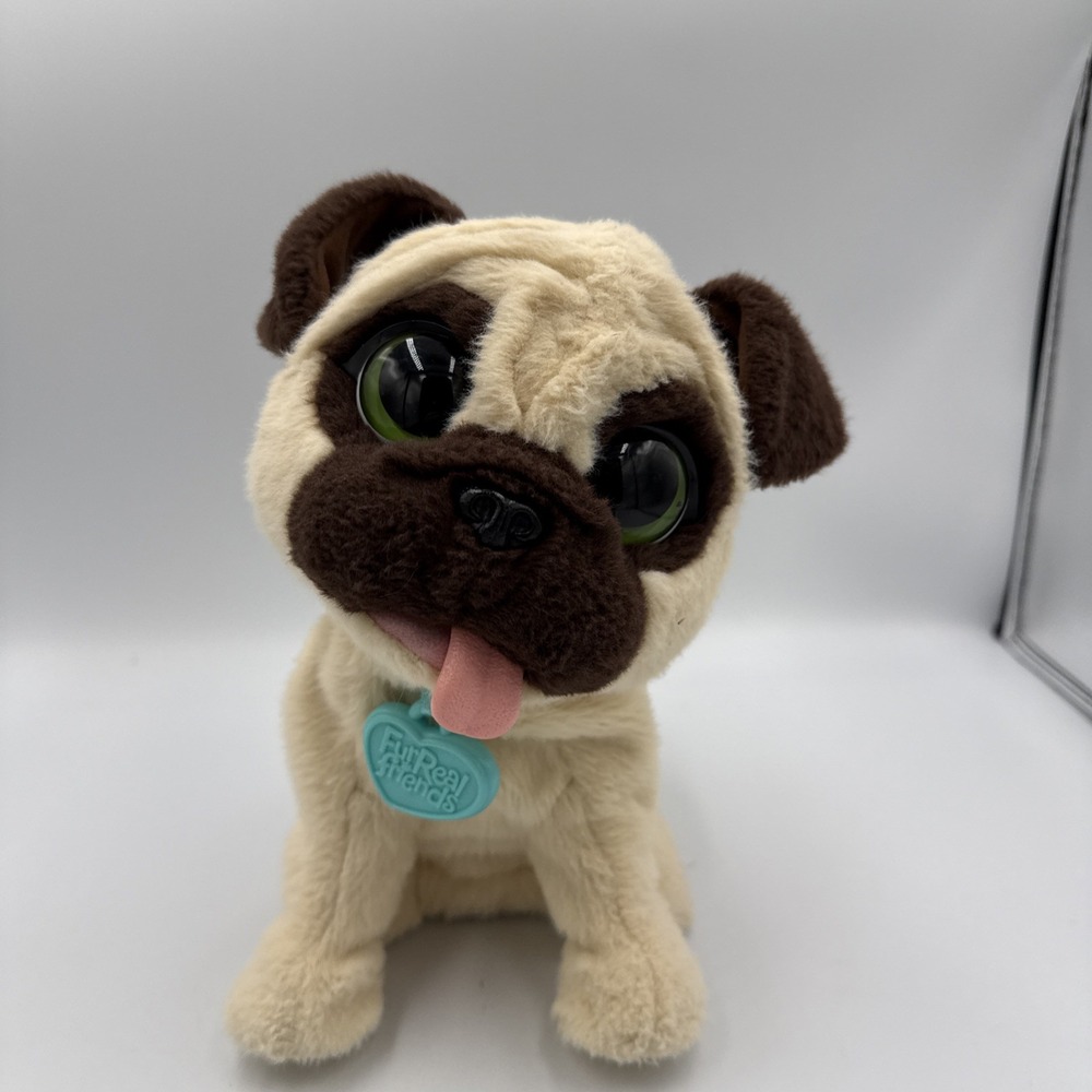 FurReal Friends JJ My Jumpin' Pug Puppy Dog Interactive Toy Robot TESTED Works!